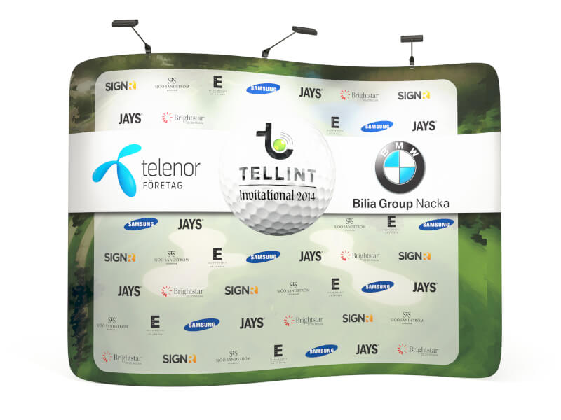 Mässvägg - Softwall 300 S-formad